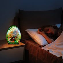 Load image into Gallery viewer, Wooden Easter Egg Rabbit Special Shaped Diamond Painting Lamp for Adult Kids