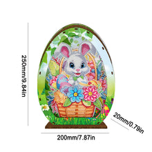 Load image into Gallery viewer, Wooden Easter Egg Rabbit Special Shaped Diamond Painting Lamp for Adult Kids