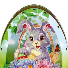 Load image into Gallery viewer, Wooden Easter Egg Rabbit Special Shaped Diamond Painting Lamp for Adult Kids