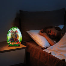 Load image into Gallery viewer, Wooden Easter Egg Rabbit Special Shaped Diamond Painting Lamp for Adult Kids