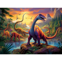 Load image into Gallery viewer, Diamond Painting - Full Round - Dinosaur Park (40*30CM)