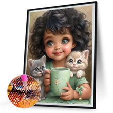 Load image into Gallery viewer, Diamond Painting - Full Round - sweet girl (30*40CM)