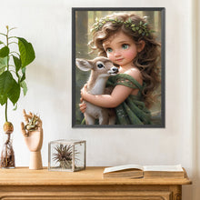 Load image into Gallery viewer, Diamond Painting - Full Round - sweet girl (30*40CM)