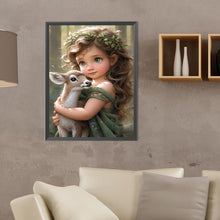 Load image into Gallery viewer, Diamond Painting - Full Round - sweet girl (30*40CM)