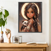 Load image into Gallery viewer, Diamond Painting - Full Round - sweet girl (30*40CM)