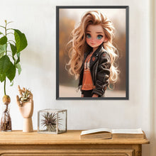 Load image into Gallery viewer, Diamond Painting - Full Round - sweet girl (30*40CM)