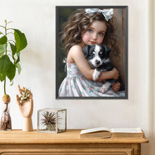 Load image into Gallery viewer, Diamond Painting - Full Round - sweet girl (30*40CM)