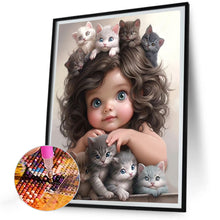 Load image into Gallery viewer, Diamond Painting - Full Round - sweet girl (30*40CM)