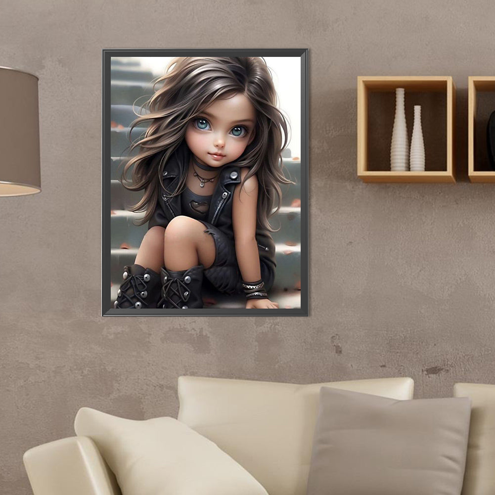 Diamond Painting - Full Round - sweet girl (30*40CM)