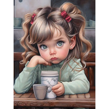 Load image into Gallery viewer, Diamond Painting - Full Round - sweet girl (30*40CM)