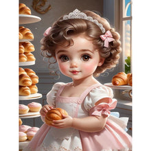 Load image into Gallery viewer, Diamond Painting - Full Round - sweet girl (30*40CM)