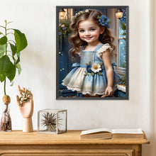 Load image into Gallery viewer, Diamond Painting - Full Round - sweet girl (30*40CM)