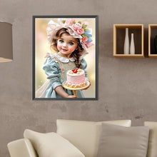 Load image into Gallery viewer, Diamond Painting - Full Round - sweet girl (30*40CM)