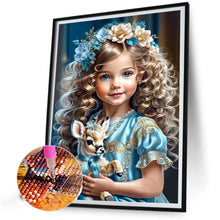 Load image into Gallery viewer, Diamond Painting - Full Round - sweet girl (40*50CM)