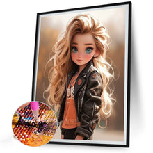 Load image into Gallery viewer, Diamond Painting - Full Round - sweet girl (40*50CM)