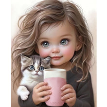 Load image into Gallery viewer, Diamond Painting - Full Round - sweet girl (40*50CM)
