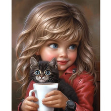 Load image into Gallery viewer, Diamond Painting - Full Round - sweet girl (40*50CM)