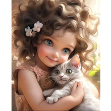 Load image into Gallery viewer, Diamond Painting - Full Round - sweet girl (40*50CM)