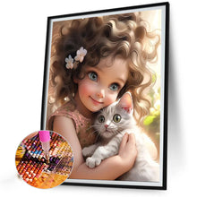 Load image into Gallery viewer, Diamond Painting - Full Round - sweet girl (40*50CM)