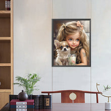 Load image into Gallery viewer, Diamond Painting - Full Round - sweet girl (40*50CM)
