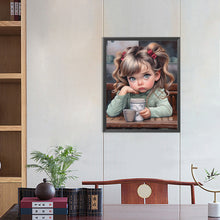 Load image into Gallery viewer, Diamond Painting - Full Round - sweet girl (40*50CM)