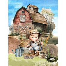 Load image into Gallery viewer, Diamond Painting - Full Square - country cowboy kid (30*40CM)