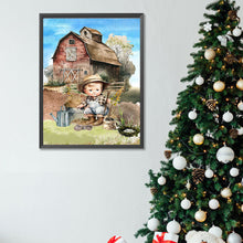 Load image into Gallery viewer, Diamond Painting - Full Square - country cowboy kid (30*40CM)