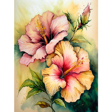 Load image into Gallery viewer, Diamond Painting - Full Square - hibiscus flower (30*40CM)