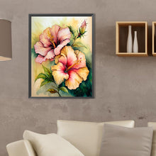 Load image into Gallery viewer, Diamond Painting - Full Square - hibiscus flower (30*40CM)
