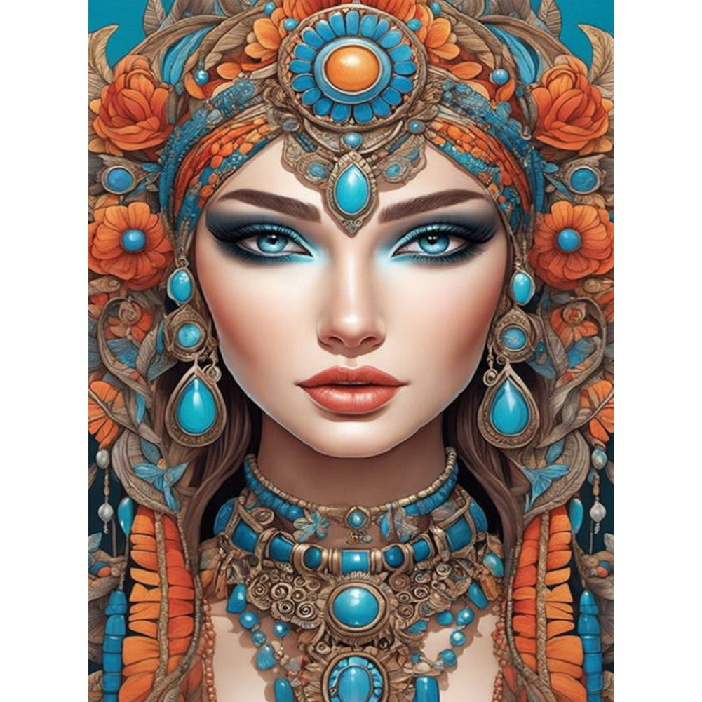 Diamond Painting - Full Square - woman in fine clothes (30*40CM)