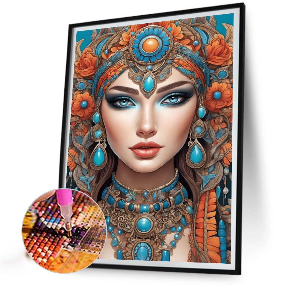 Diamond Painting - Full Square - woman in fine clothes (30*40CM)