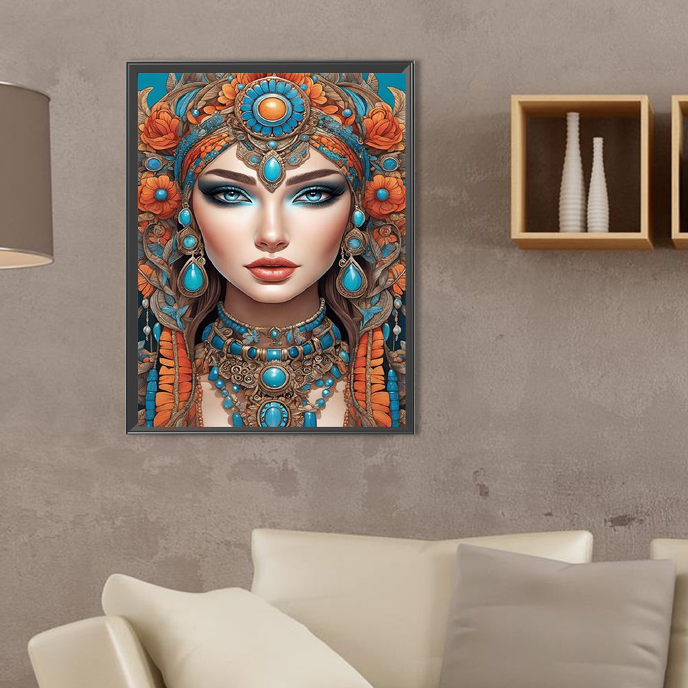 Diamond Painting - Full Square - woman in fine clothes (30*40CM)