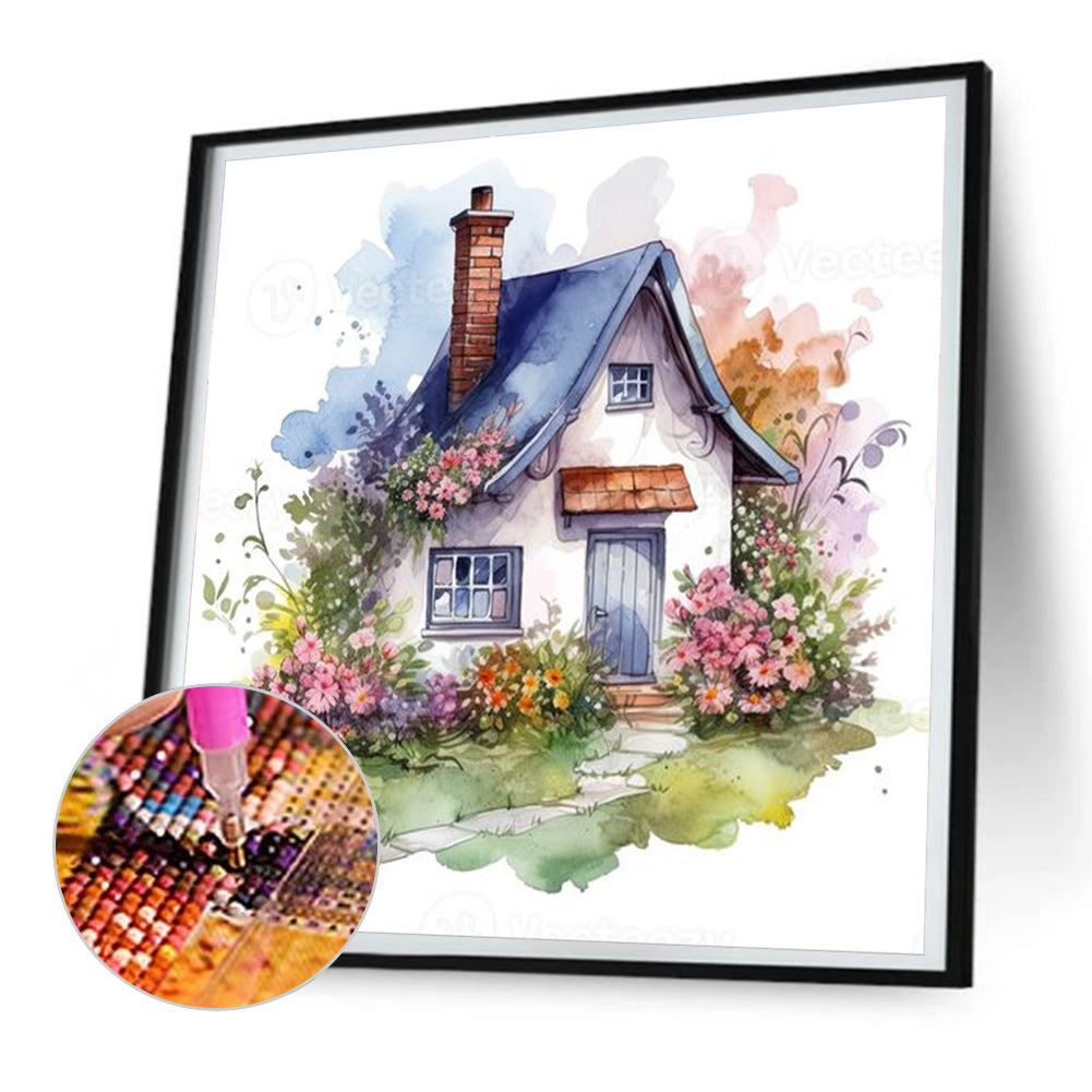 Diamond Painting - Full Round - country cabin (30*30CM)