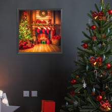 Load image into Gallery viewer, Diamond Painting - Full Round - Christmas fireplace (40*40CM)
