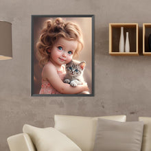 Load image into Gallery viewer, Diamond Painting - Full Round - little girl (30*40CM)