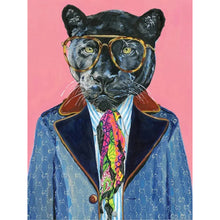 Load image into Gallery viewer, Diamond Painting - Full Round - Anthropomorphic Black Panther (30*40CM)