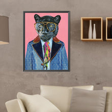 Load image into Gallery viewer, Diamond Painting - Full Round - Anthropomorphic Black Panther (30*40CM)