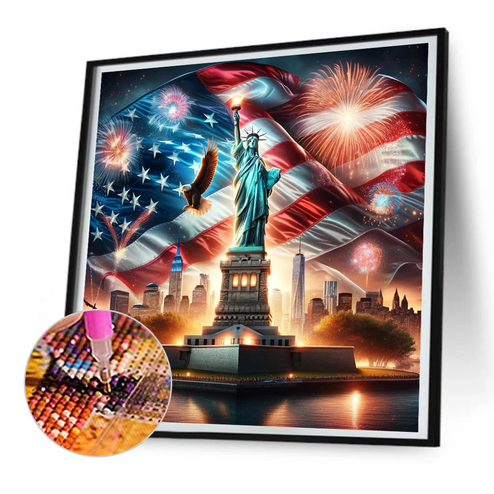 Diamond Painting - Full Round - american eagle (30*30CM)