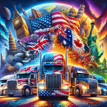 Load image into Gallery viewer, Diamond Painting - Full Round - American elements collection (30*30CM)