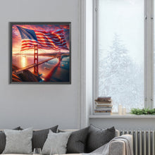 Load image into Gallery viewer, Diamond Painting - Full Round - American flag (30*30CM)