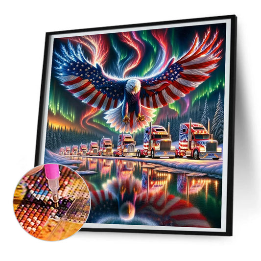 Diamond Painting - Full Round - american eagle (30*30CM)