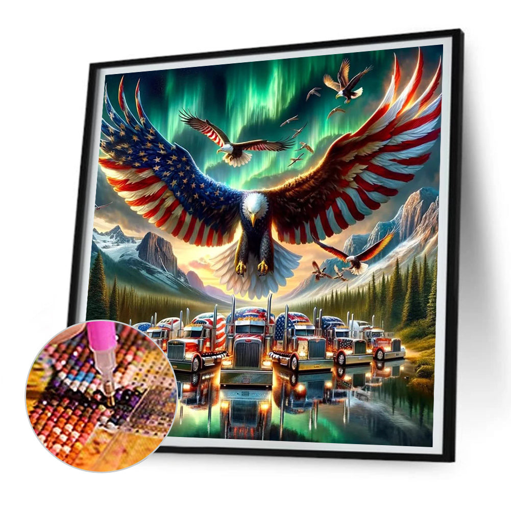 Diamond Painting - Full Round - american eagle (30*30CM)