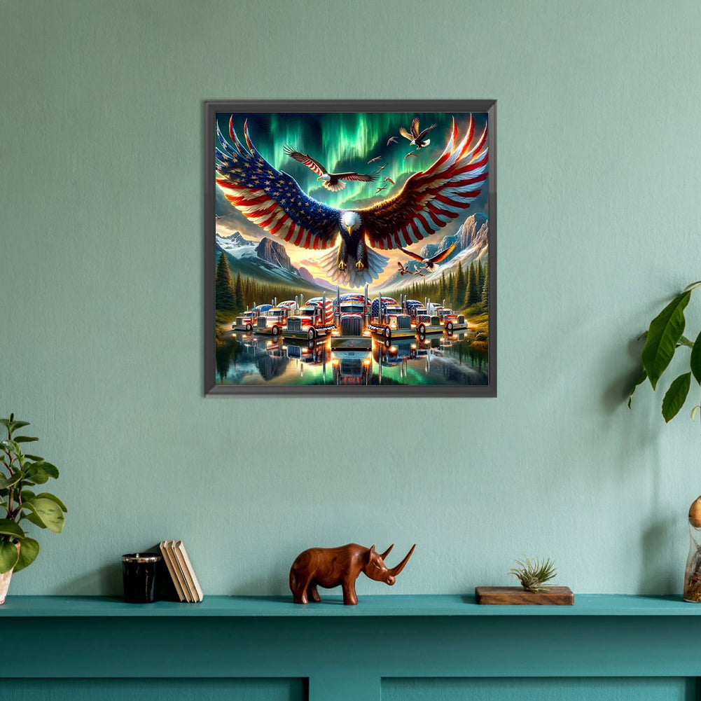 Diamond Painting - Full Round - american eagle (30*30CM)