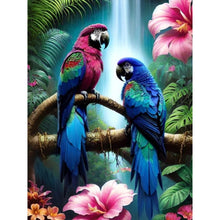 Load image into Gallery viewer, Diamond Painting - Full Round - pair of birds (30*40CM)
