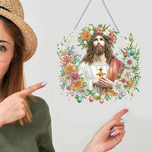 Load image into Gallery viewer, Acrylic Jesus Easter Egg Single-Sided 5D DIY Diamond Painting Hanging Pendant