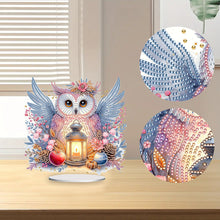 Load image into Gallery viewer, Acrylic Owl Diamond Painting Tabletop Ornament for Home Office Desktop Decor