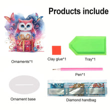 Load image into Gallery viewer, Acrylic Owl Diamond Painting Tabletop Ornament for Home Office Desktop Decor