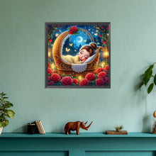 Load image into Gallery viewer, Diamond Painting - Full Round - sleeping princess belle (30*30CM)