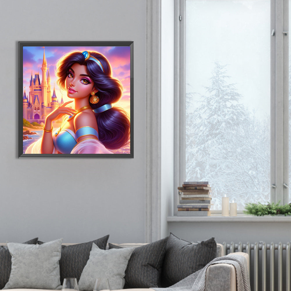 Diamond Painting - Full Round - Beautiful modern princess jasmine (30*30CM)