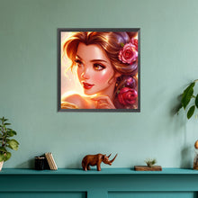 Load image into Gallery viewer, Diamond Painting - Full Round - Beautiful modern princess Belle (30*30CM)